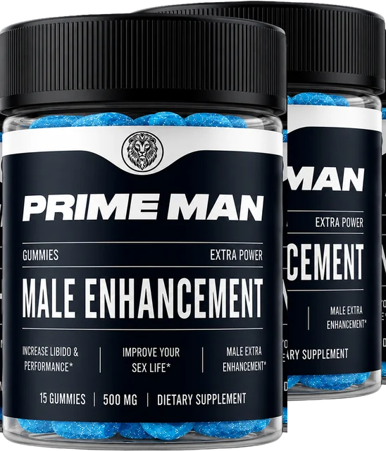 Prime Man Gummies Paket mit insgesamt zwei Flaschen